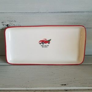 NEW Rae Dunn Home for the Holidays Platter